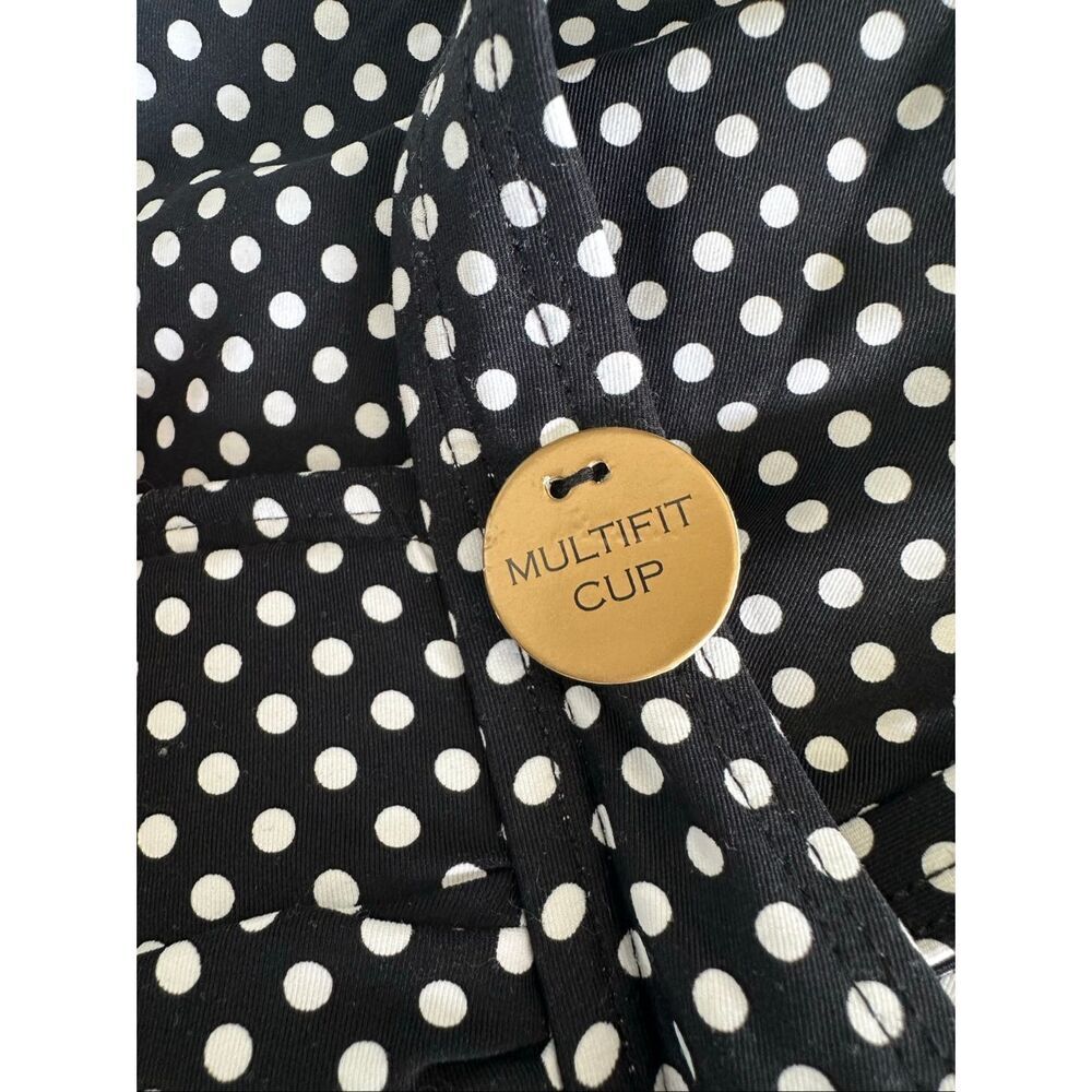 NWT NIPTUCK Joanne Black Polka Dot Print One-piece Swimsuit. Size 8 - Picture 10 of 14